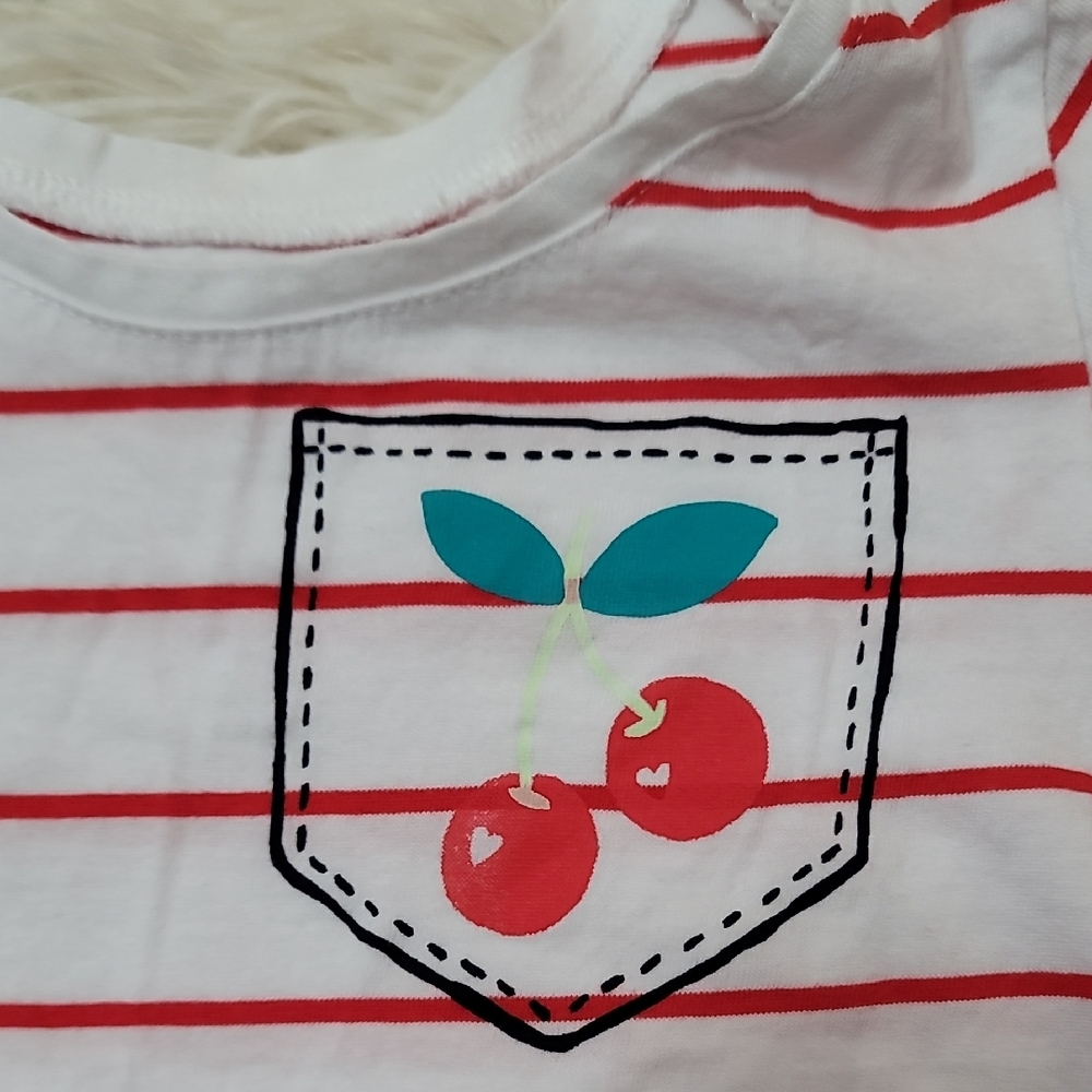 Joe Fresh,Striped Red and White Dress, Size 5, Cotton, - Picture 2 of 5